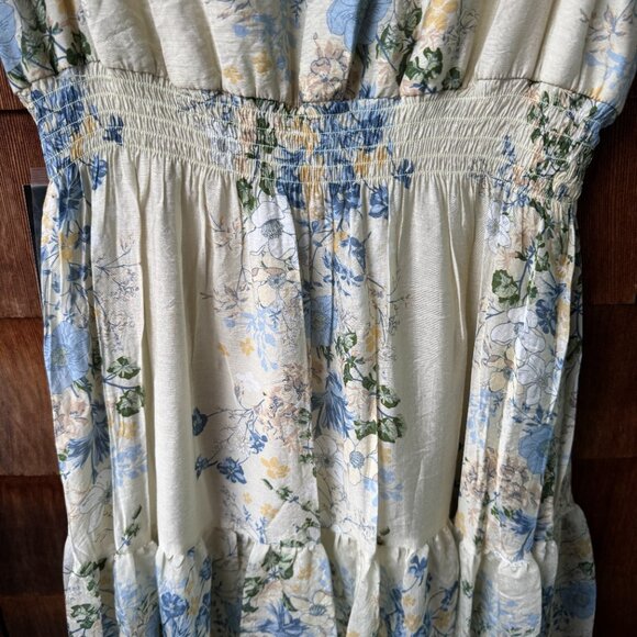 TAYLOR Vintage Style Floral V-Neck Flutter Sleeve Fit & Flare Dress Women's 16 - Picture 6 of 13